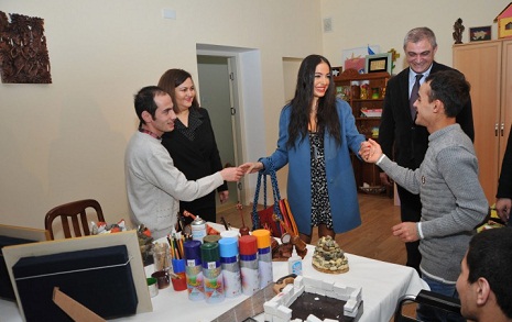 Vice-president of Heydar Aliyev Foundation Leyla Aliyeva visits several boarding schools on the eve of Novruz Holiday - PHOTOS